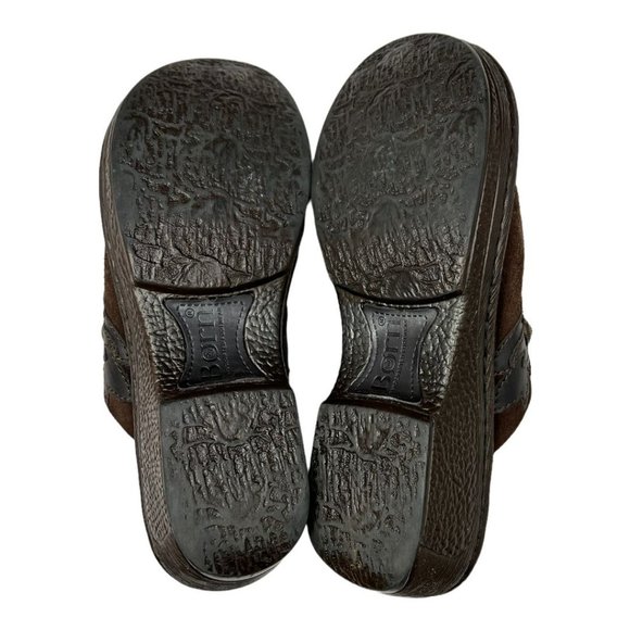 Born B64623 Pittina Summerborn Together Brown Suede Mules Clogs shoes Women's 6 - Picture 8 of 10